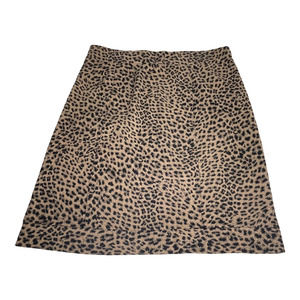 Nic + Zoe Leopard Print Skirt Size Large
